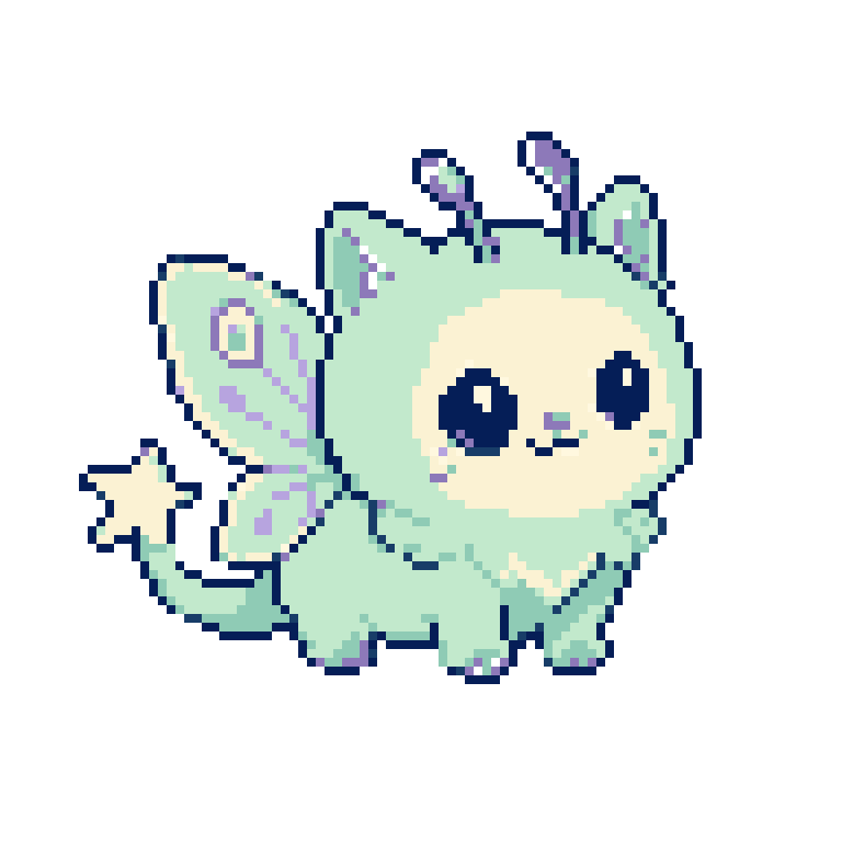 Nibi's consistent idle pixel-art identity